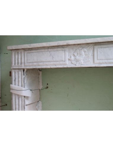 237 ORIGINAL LOUIS XVI FIREPLACE MANTEL IN...