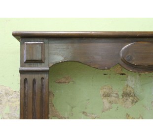 1018 "POMPADOUR PLAT" FIREPLACE IN FIR WOOD ESSENCE 2