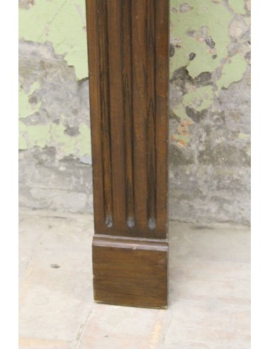 1018 "POMPADOUR PLAT" FIREPLACE IN FIR WOOD...