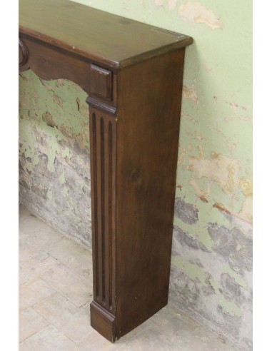 1018 "POMPADOUR PLAT" FIREPLACE IN FIR WOOD...