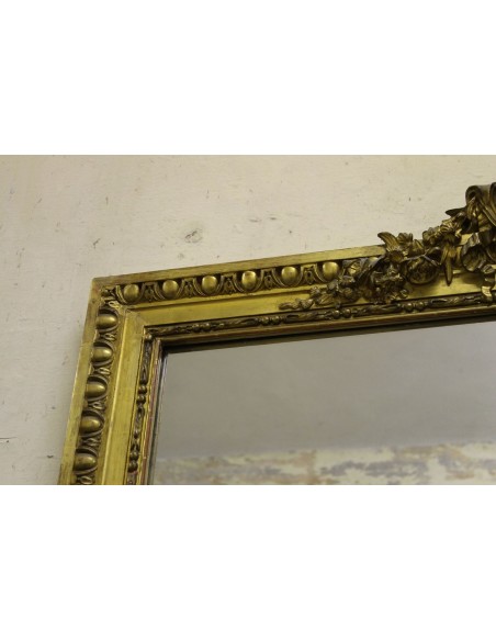 024G IMPORTANTE E NEOCLASSICA CAMINIERA, SCULTURA SU LEGNO