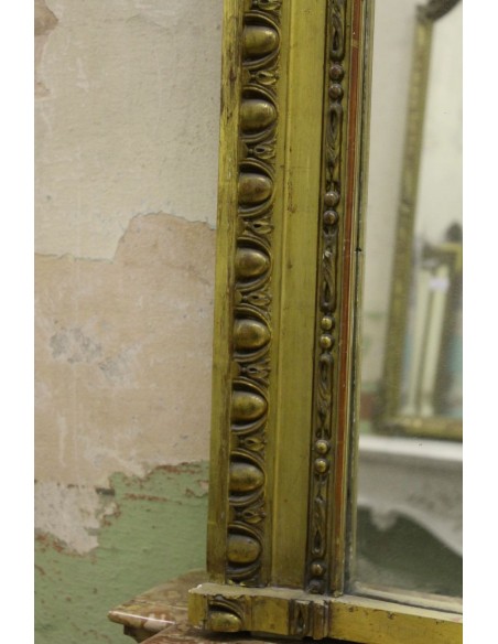 024G IMPORTANTE E NEOCLASSICA CAMINIERA, SCULTURA SU LEGNO