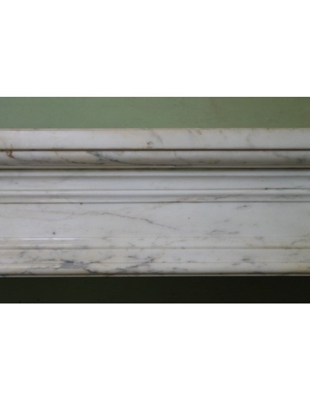 215 ANTIQUE LOUIS XVI "DEUX ROSES ARRONDI" IN WHITE CALACATTA STATUARY MARBLE
