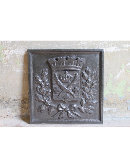 107 PIASTRA PER CAMINETTO APPELLATA  "PLAQUE DE L'ARMEE" IN ORIGINALISSIMA VERSIONE