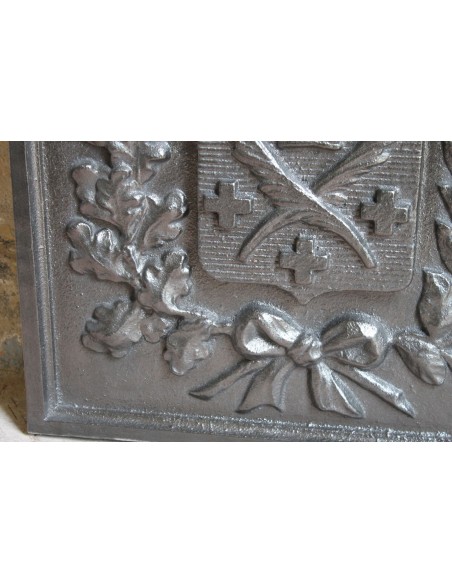 107 PIASTRA PER CAMINETTO APPELLATA  "PLAQUE DE L'ARMEE" IN ORIGINALISSIMA VERSIONE