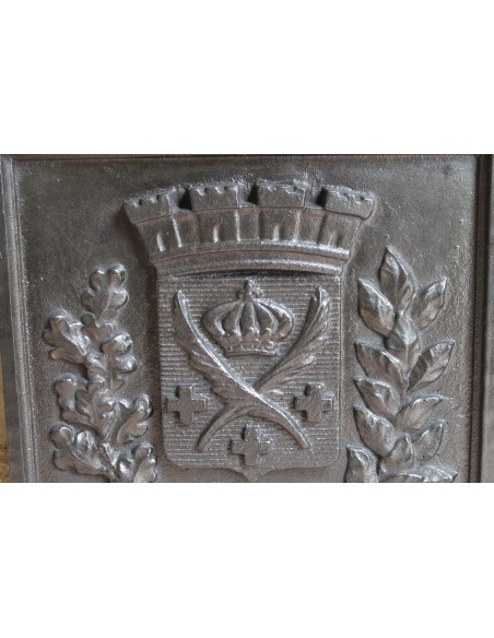 107 PIASTRA PER CAMINETTO APPELLATA  "PLAQUE DE L'ARMEE" IN ORIGINALISSIMA VERSIONE