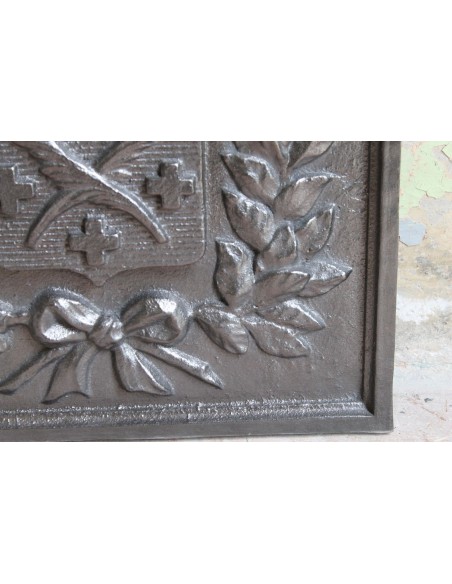 107 PIASTRA PER CAMINETTO APPELLATA  "PLAQUE DE L'ARMEE" IN ORIGINALISSIMA VERSIONE