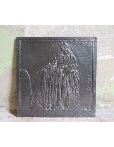 128 RARISSIMA PIASTRA PER CAMINO DETTA "ITALIA...