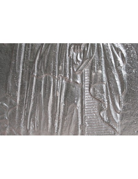 128 RARISSIMA PIASTRA PER CAMINO DETTA "ITALIA TURRITA"