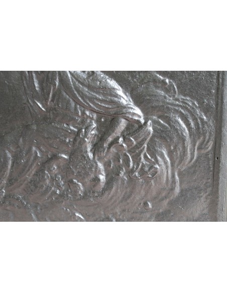 130 RAFFIGURA ZEUS QUESTA PIASTRA PER FONDO CAMINO