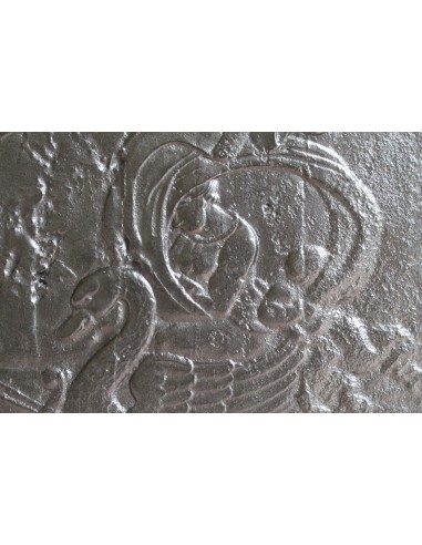 132 GRANDE PIASTRA ART NOUVEAU, ALLEGORIA DA...