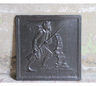 140 PIASTRA MILITARESCA PER FONDO CAMINO