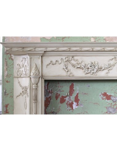 1003 AG IMPORTANT FIREPLACE MANTEL IN PINE...