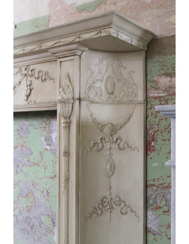 1003 AG IMPORTANT FIREPLACE MANTEL IN PINE...