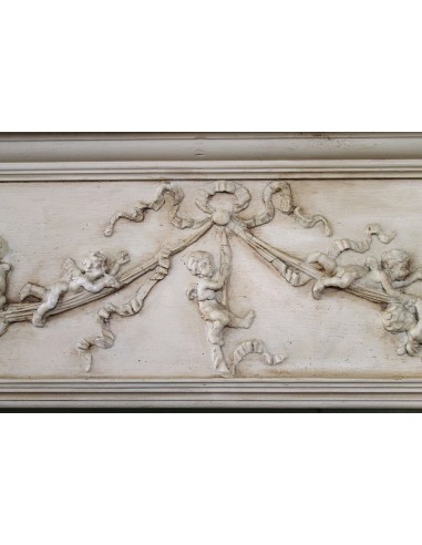 1003 AG IMPORTANT FIREPLACE MANTEL IN PINE...