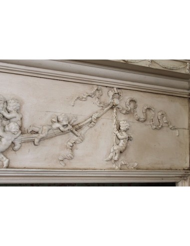 1003 AG IMPORTANT FIREPLACE MANTEL IN PINE...