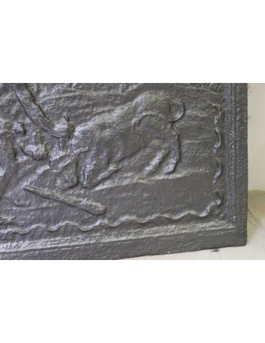 146 PIASTRA IN GHISA RAFFIGURANTE UNA DELLE...