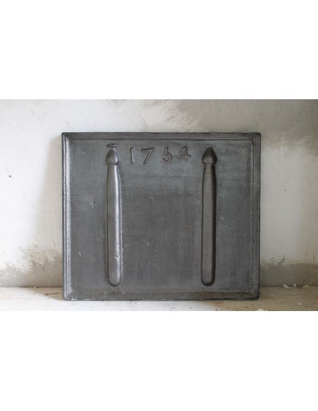 120 PIASTRA IN GHISA ARTISTICA DA CAMINO