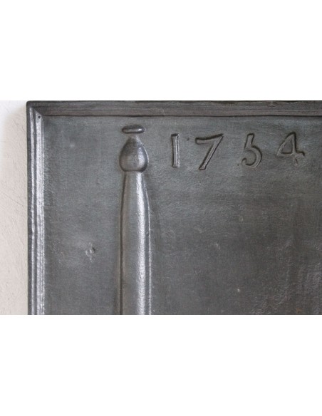 120 PIASTRA IN GHISA ARTISTICA DA CAMINO