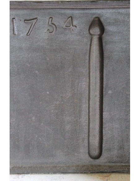 120 PIASTRA IN GHISA ARTISTICA DA CAMINO