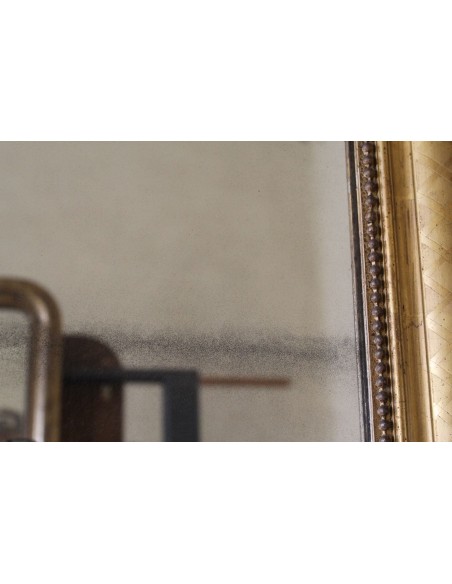 216 SPECCHIERA LUIGI FILIPPO A FOGLIA D'ORO E SPECCHIO AL MERCURIO