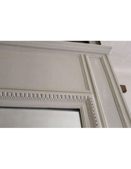 036G CAMINIERA "BIANCO SU BIANCO" ALLA MODA DEL PERIODO NAPOLEONE III