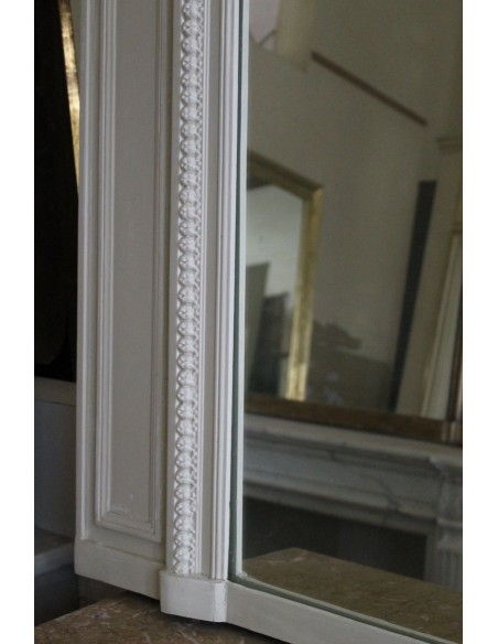 036G CAMINIERA "BIANCO SU BIANCO" ALLA MODA DEL PERIODO NAPOLEONE III