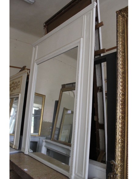 036G CAMINIERA "BIANCO SU BIANCO" ALLA MODA DEL PERIODO NAPOLEONE III