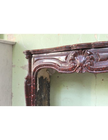 028 ANTIQUE ORIGINAL LOUIS XV "AMÉLIORÉ" MANTEL...