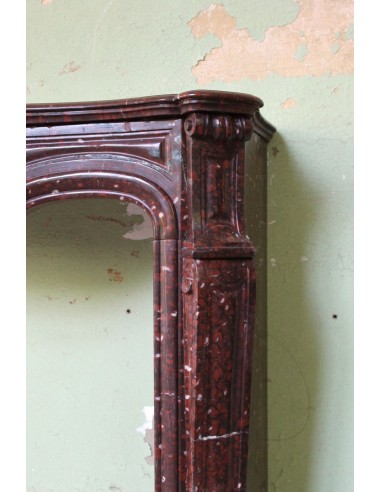 028 ANTIQUE ORIGINAL LOUIS XV "AMÉLIORÉ" MANTEL...