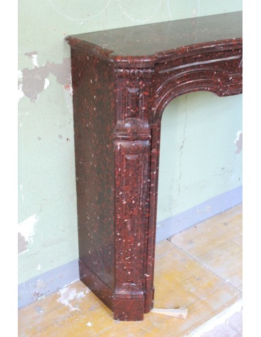 028 ANTIQUE ORIGINAL LOUIS XV "AMÉLIORÉ" MANTEL...