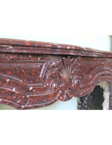 028 ANTIQUE ORIGINAL LOUIS XV "AMÉLIORÉ" MANTEL...