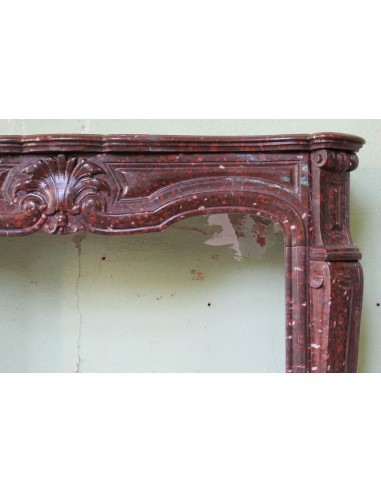 028 ANTIQUE ORIGINAL LOUIS XV "AMÉLIORÉ" MANTEL...