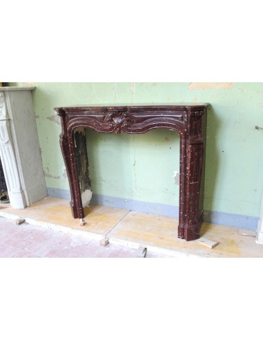 028 ANTIQUE ORIGINAL LOUIS XV "AMÉLIORÉ" MANTEL...