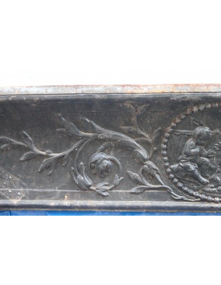 CG 086 CAMINO CONTROCUORE LUIGI XVI "LARCHER" IN FUSIONE DI GHISA D'ARTE