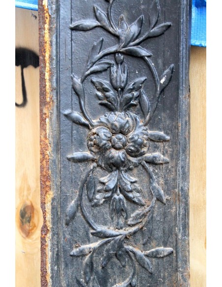 CG 086 CAMINO CONTROCUORE LUIGI XVI "LARCHER" IN FUSIONE DI GHISA D'ARTE