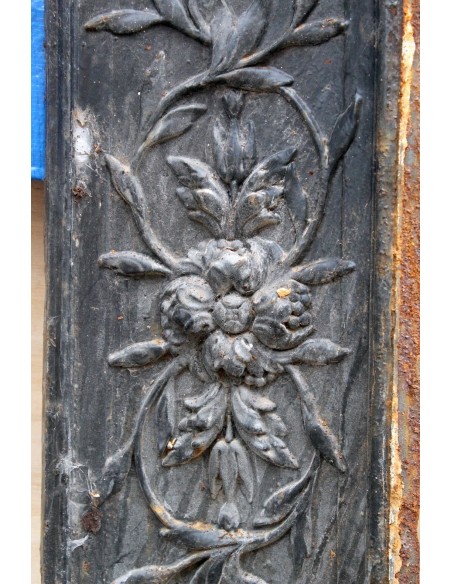 CG 086 CAMINO CONTROCUORE LUIGI XVI "LARCHER" IN FUSIONE DI GHISA D'ARTE