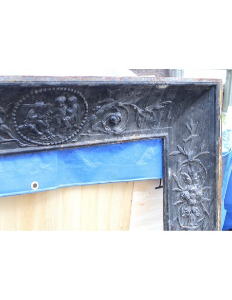 CG 086 CAMINO CONTROCUORE LUIGI XVI "LARCHER" IN FUSIONE DI GHISA D'ARTE