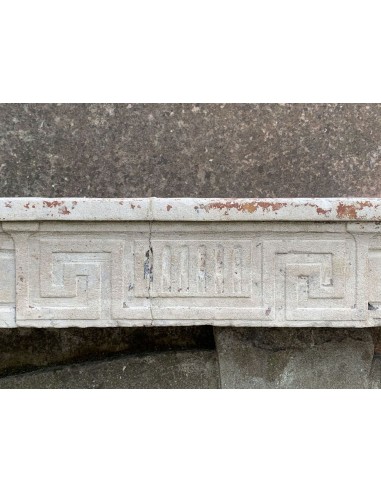 908 ANTIQUE LOUIS XVI FIREPLACE IN PIERRE DU...
