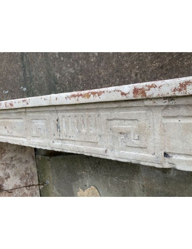 908 ANTIQUE LOUIS XVI FIREPLACE IN PIERRE DU...