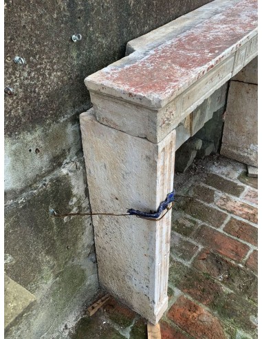 908 ANTIQUE LOUIS XVI FIREPLACE IN PIERRE DU...