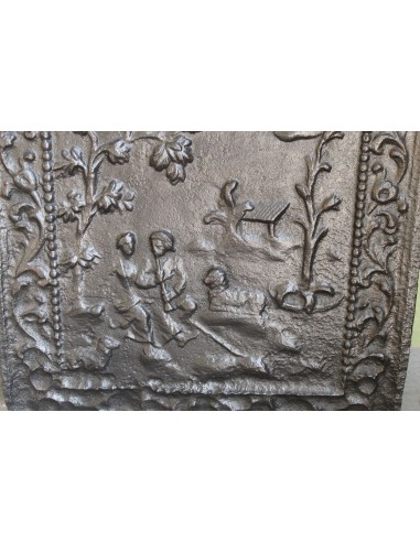 106 PIASTRA CON SCENA DI CORTEGGIAMENTO IN...