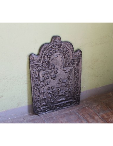 106 PIASTRA CON SCENA DI CORTEGGIAMENTO IN...