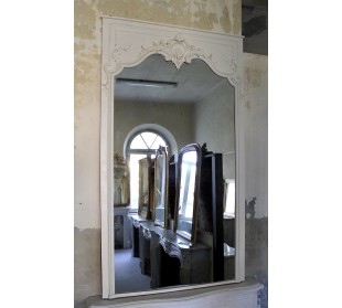 033G CAMINIERA BIANCO LACCATA PARTICOLARMENTE ALTA E SNELLA