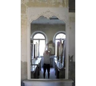 033G CAMINIERA BIANCO LACCATA PARTICOLARMENTE ALTA E SNELLA 2