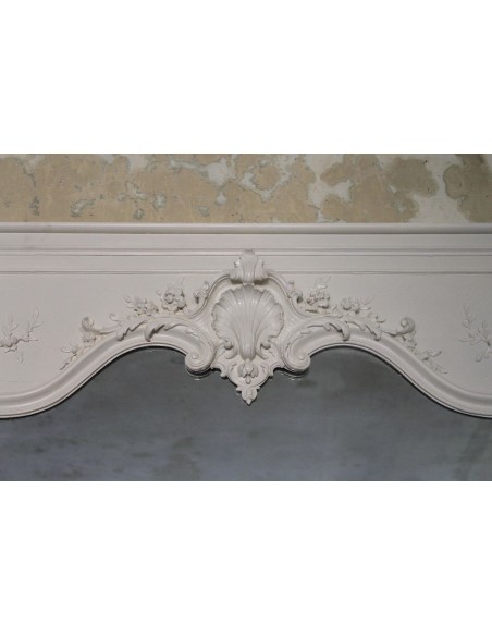 033G CAMINIERA BIANCO LACCATA PARTICOLARMENTE ALTA E SNELLA