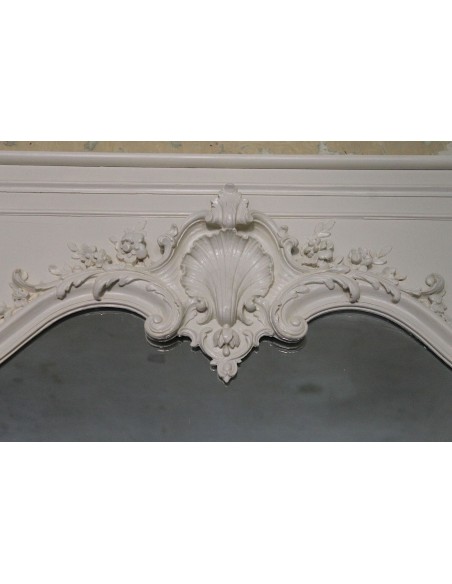 033G CAMINIERA BIANCO LACCATA PARTICOLARMENTE ALTA E SNELLA