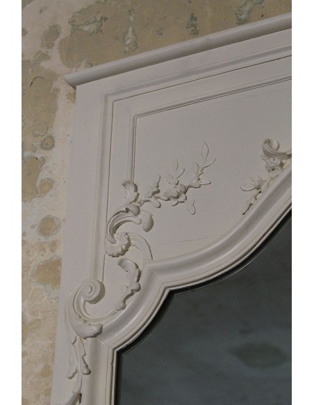 033G CAMINIERA BIANCO LACCATA PARTICOLARMENTE ALTA E SNELLA