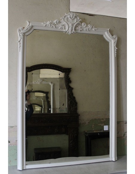 023G GRANDE CAMINIERA BAROCCA CON SPECCHIO D'ORIGINE