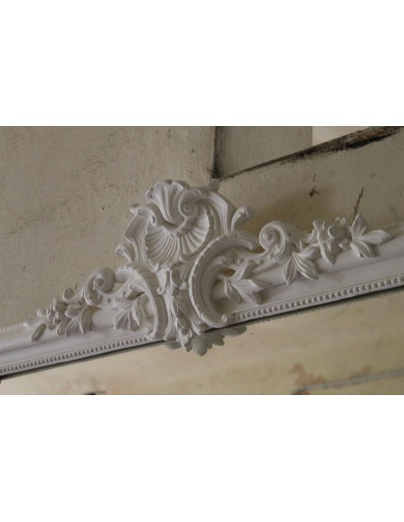 023G GRANDE CAMINIERA BAROCCA CON SPECCHIO D'ORIGINE